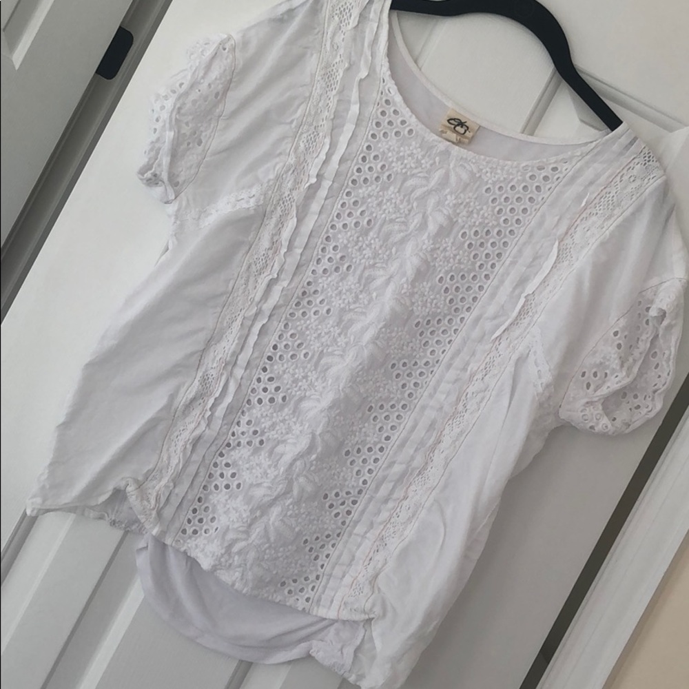 Anthropologie One September White Top - L
